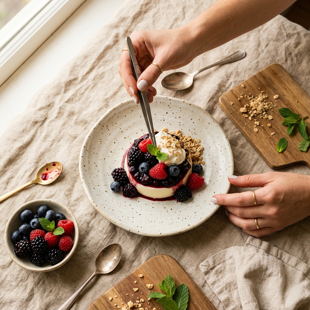 Adri styling a dessert setup